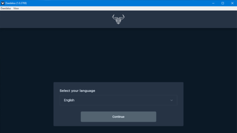 تعیین زبان نرم افزار در Daedalus