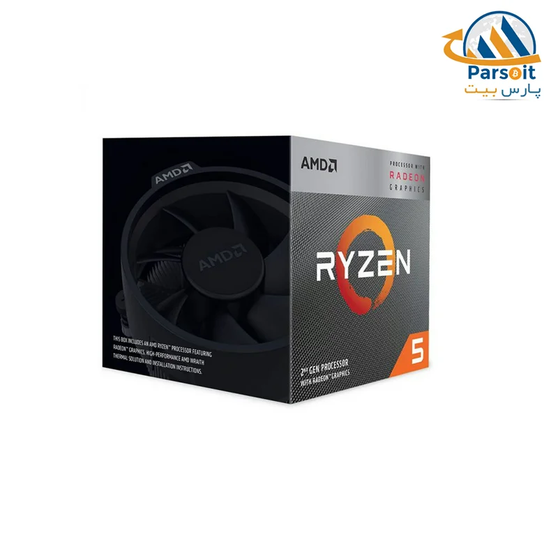 پردازنده ای ام دی Ryzen 5 3400G With Radeon RX Vega 11
